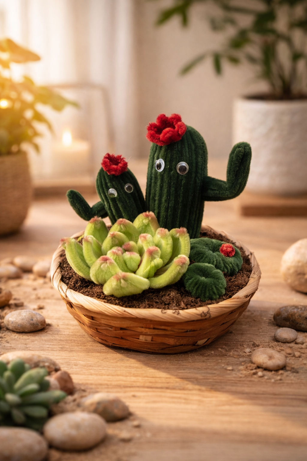 Composition cactus et succulente