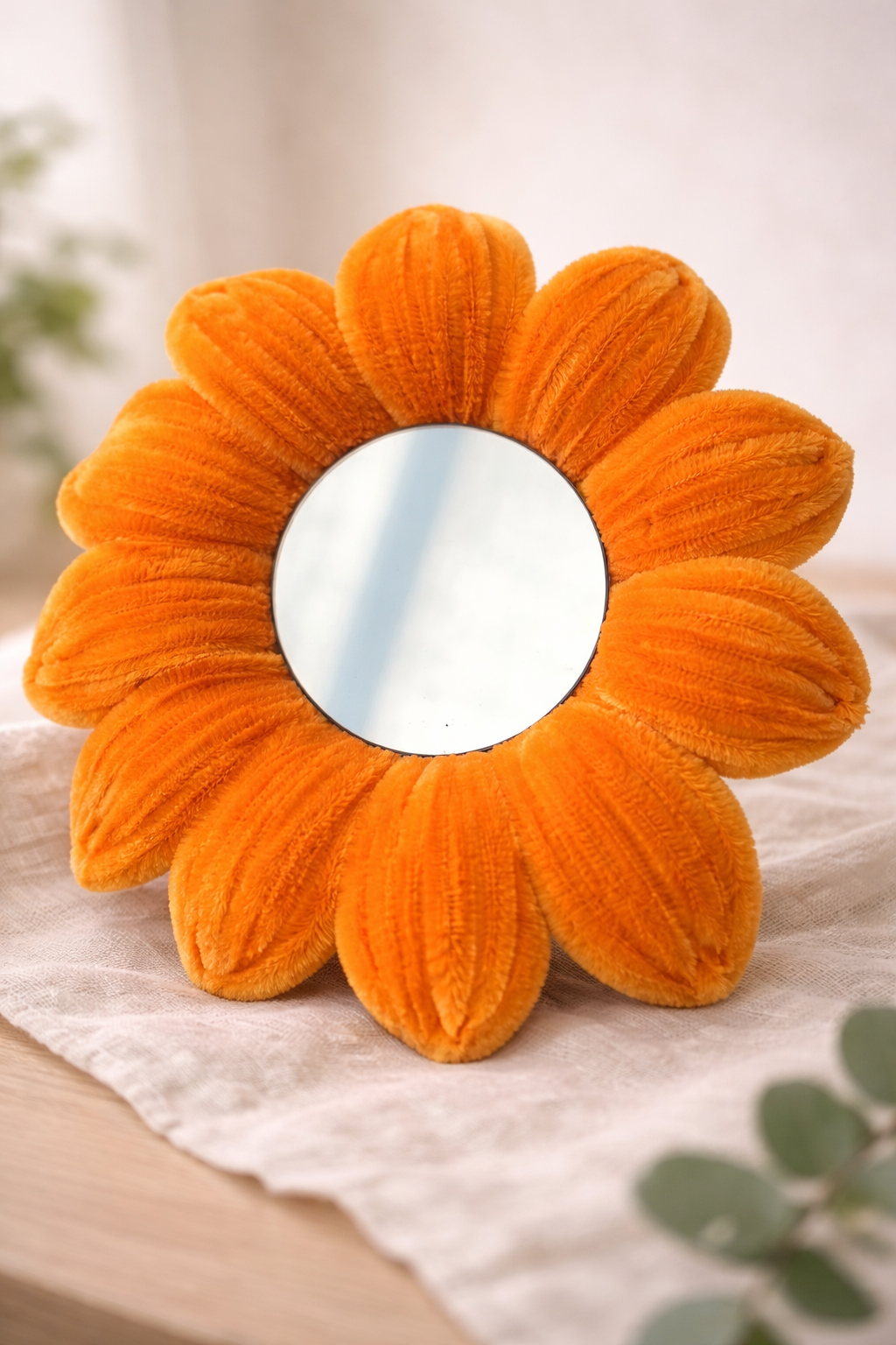 Mini miroir orange clair
