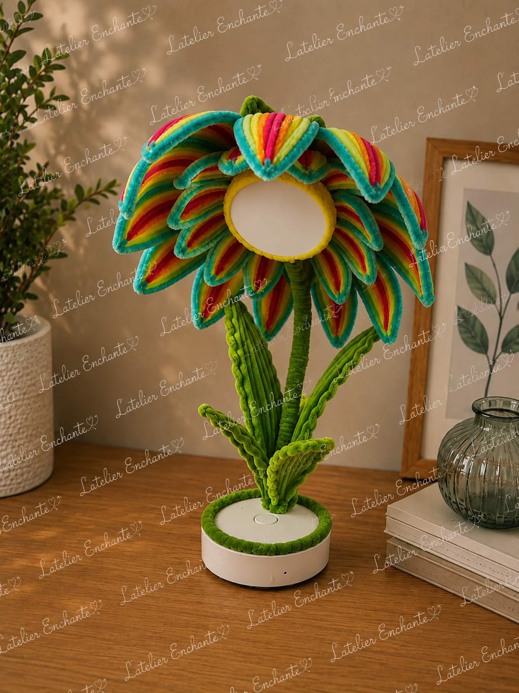 Lampe Elyxia multicolore 🌺