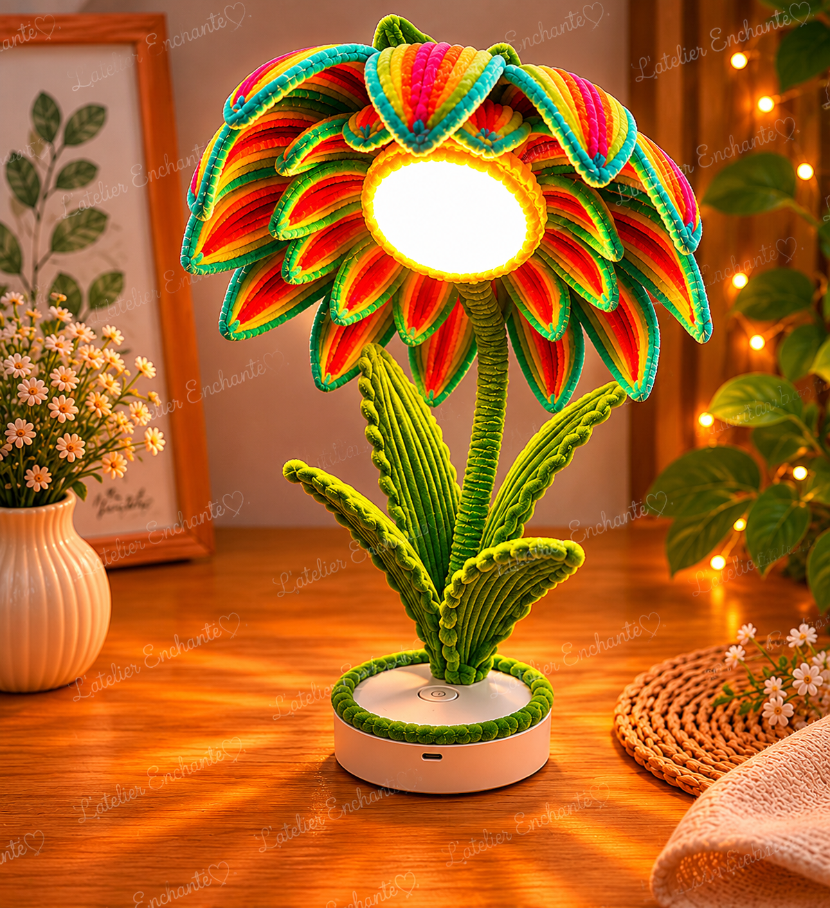 Lampe Elyxia multicolore 🌺