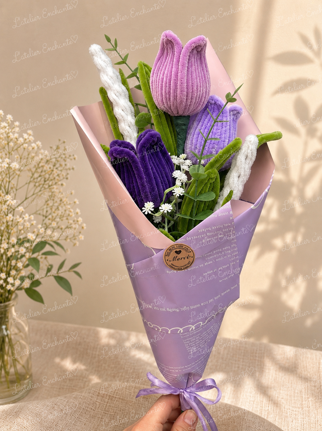 Bouquet de tulipes violettes 💜