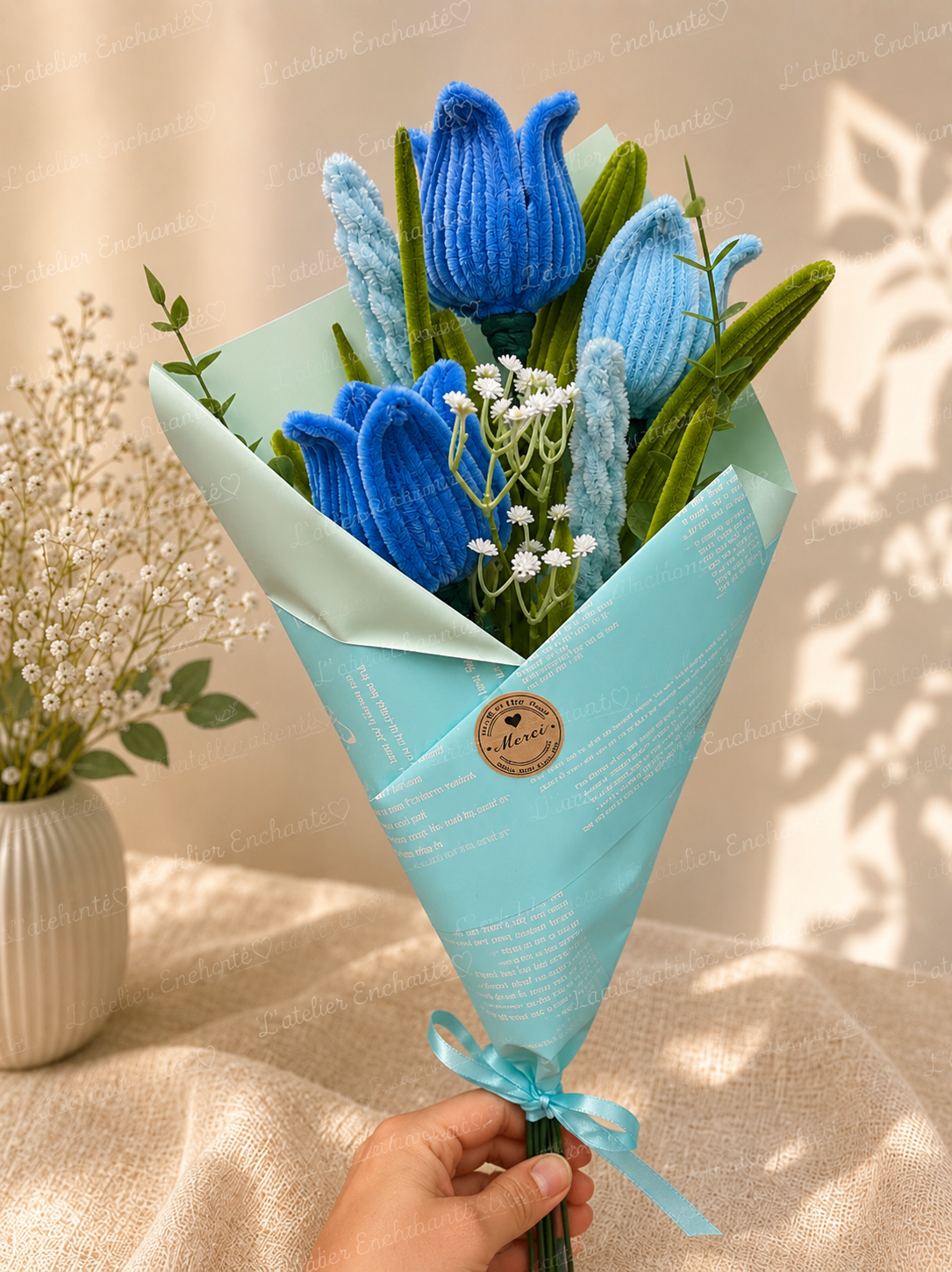 Bouquet de tulipes bleues 💙🦋