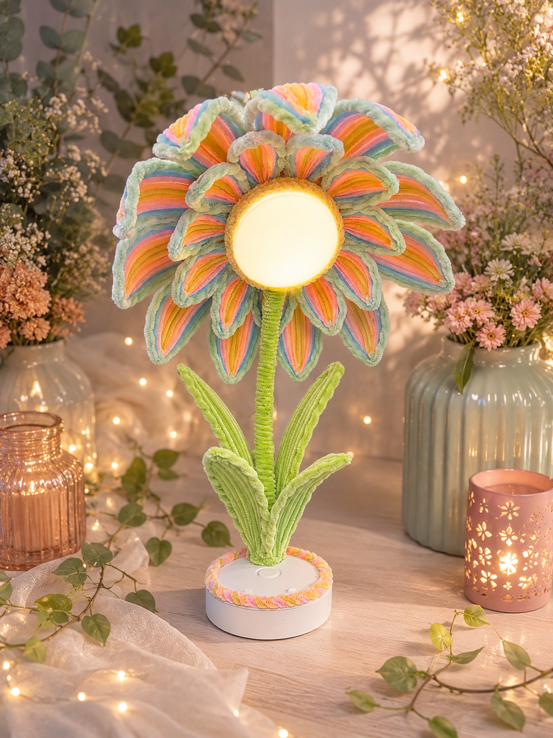 Lampe Elyxia multicolore pastel 🌸🌟