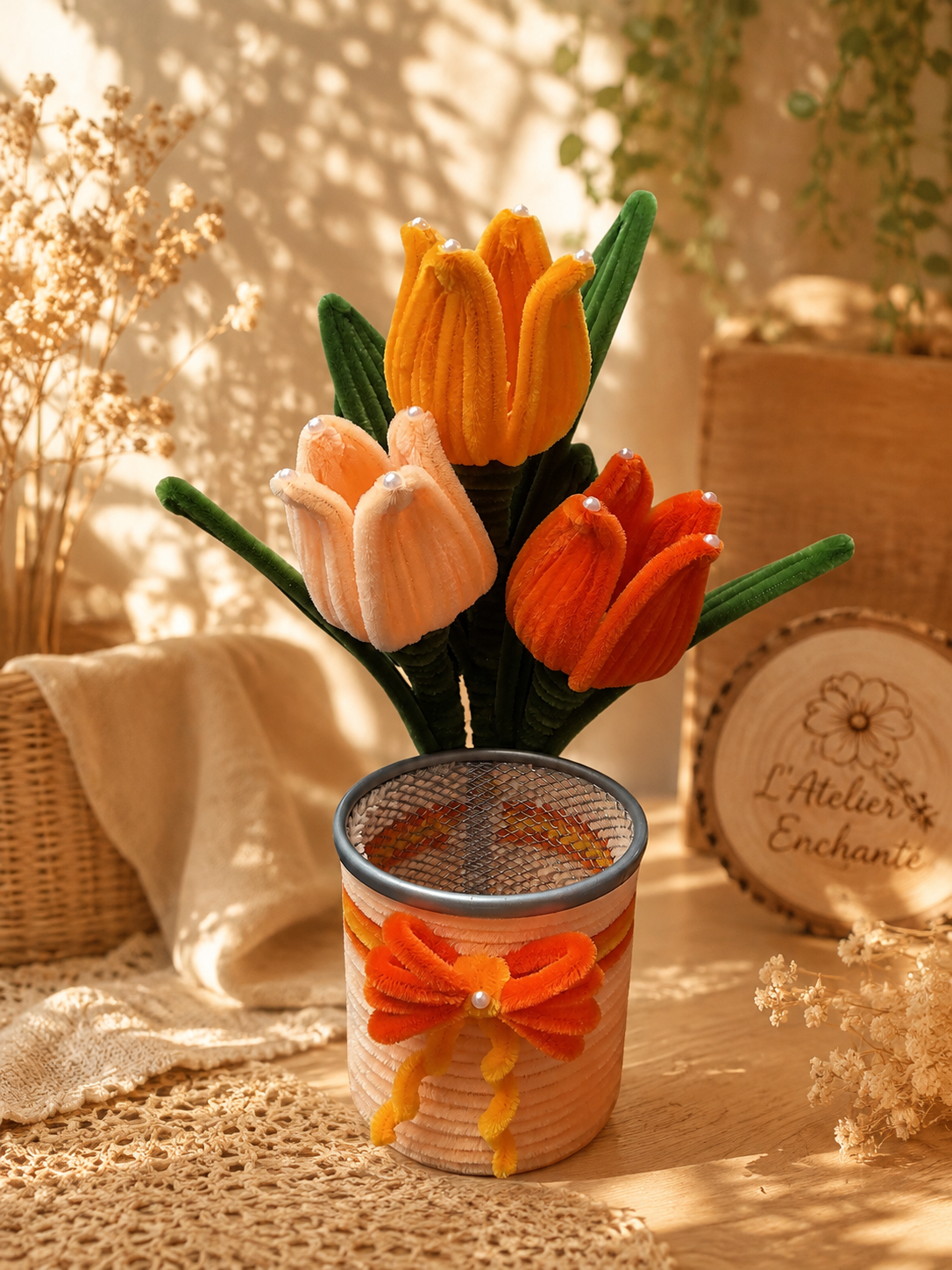 Pot à crayons (plusieurs coloris) 🌟🌺