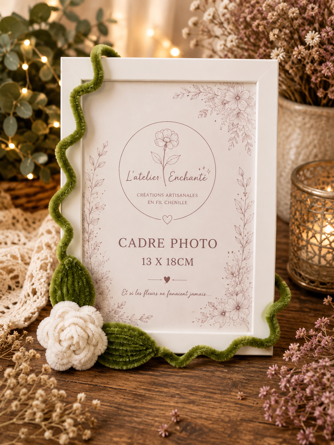 Cadre photo 13x18cm Blanc