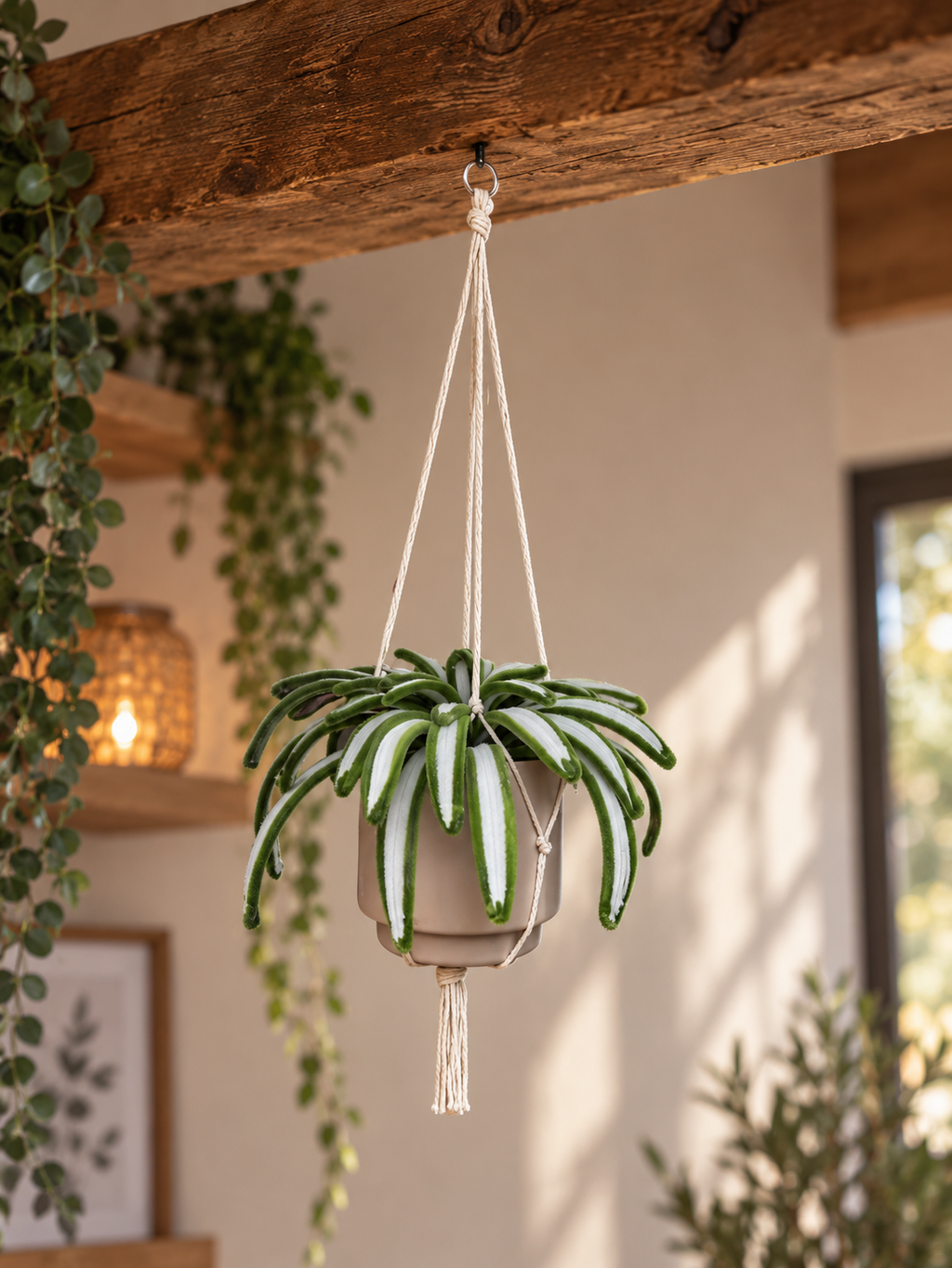 Plante chlorophytum retombante
