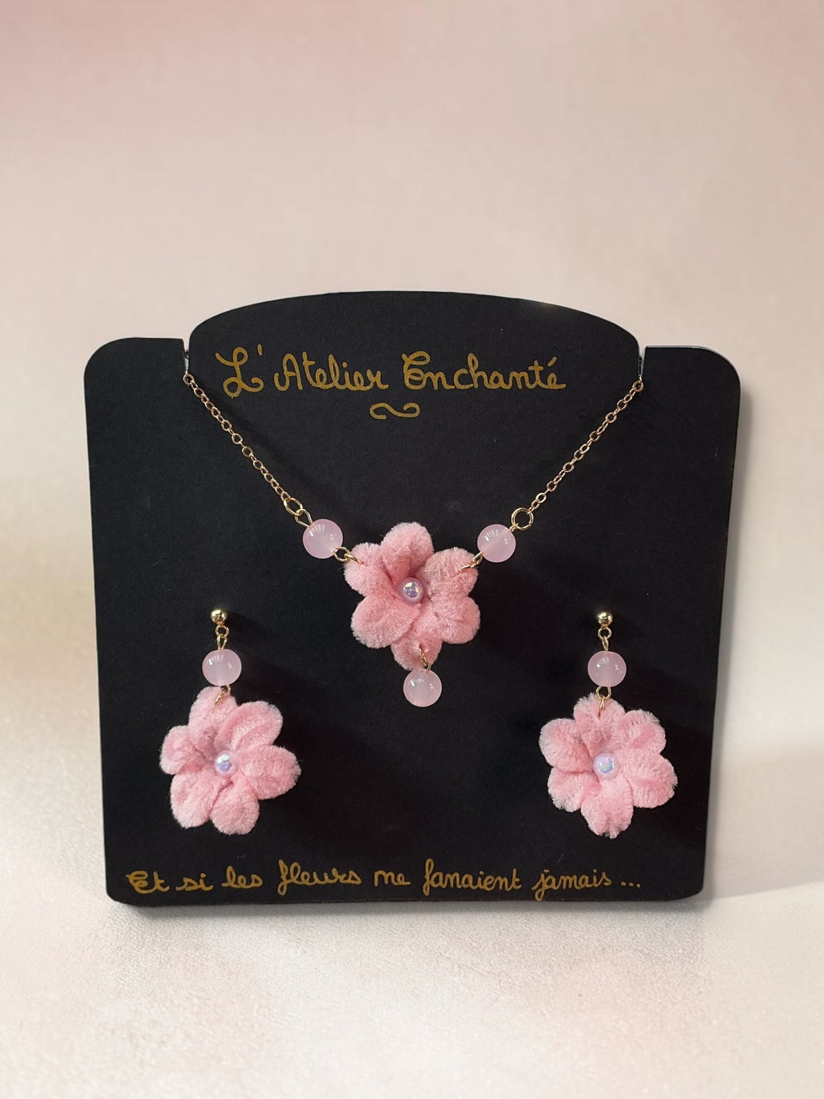 Parure Solo vieux rose 🌸