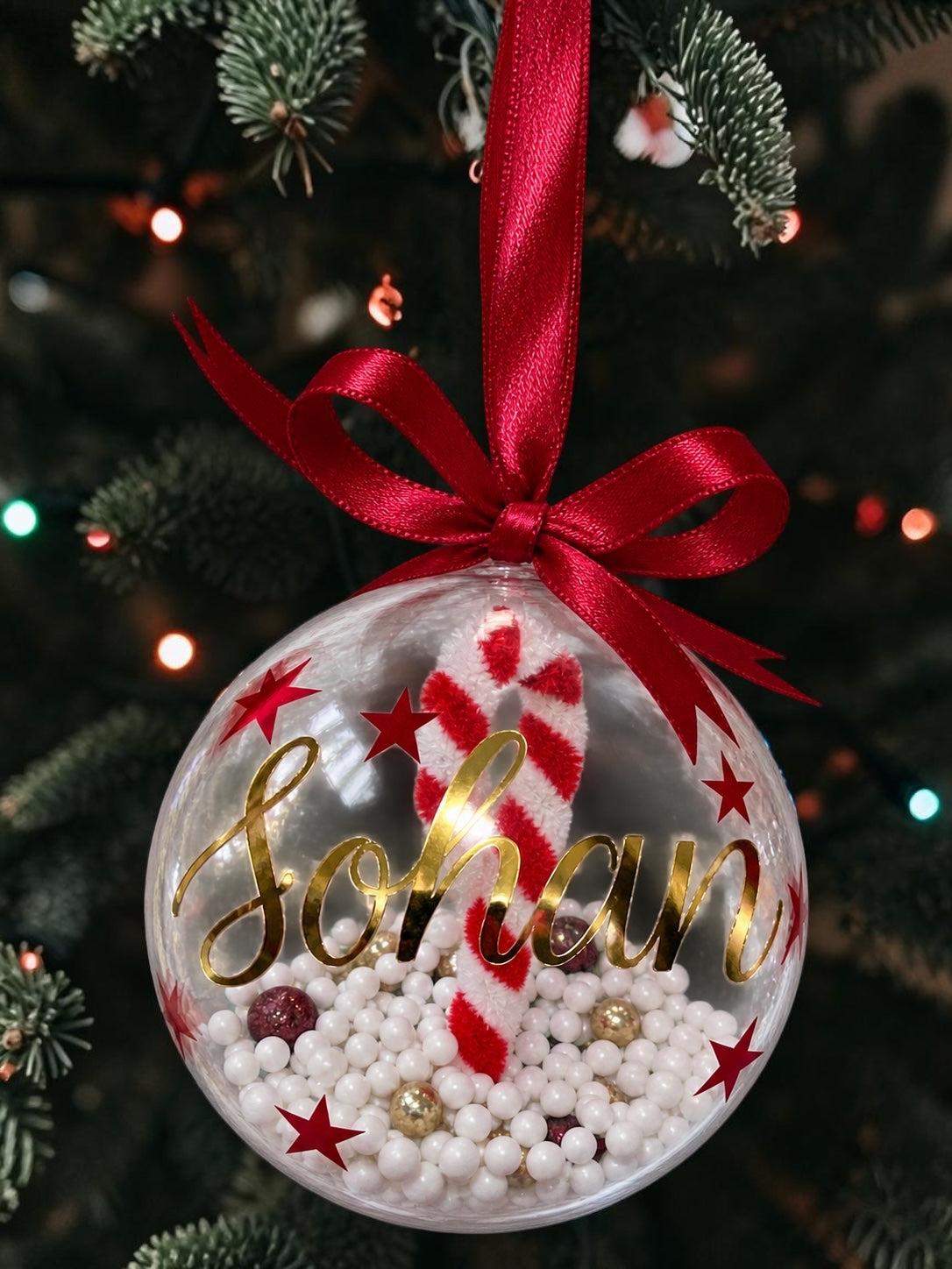Boule de Noël personnalisée 🎄