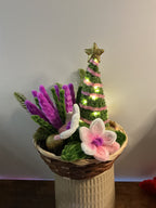 Panier de Noël rose 🌸🌟