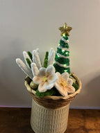 Panier de Noël blanc 🎄🌟