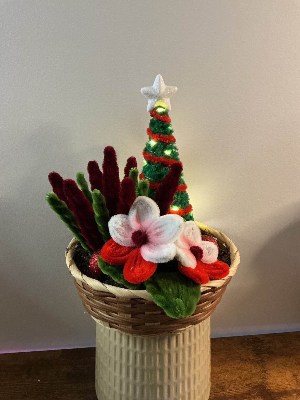 Panier de Noël rouge 🎄🌟