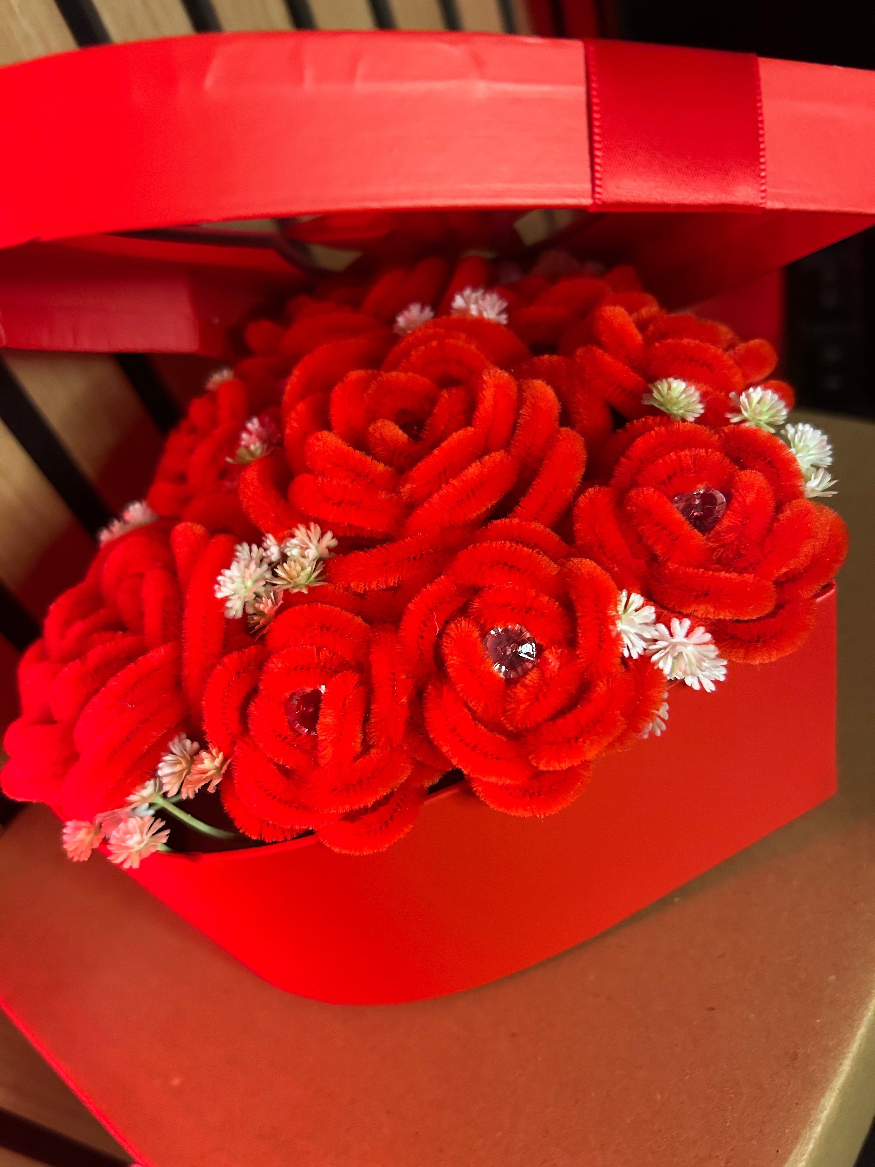 Boîte de roses 🌹 Modèle M