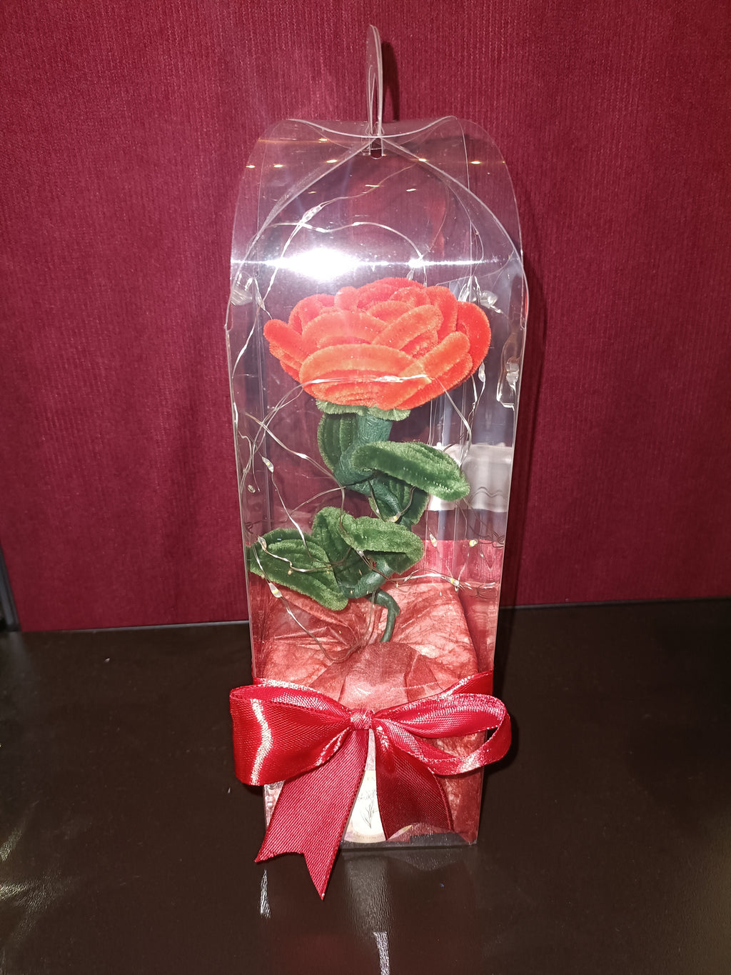 Rose éternelle rouge