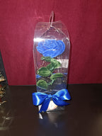 Rose éternelle bleue electrique